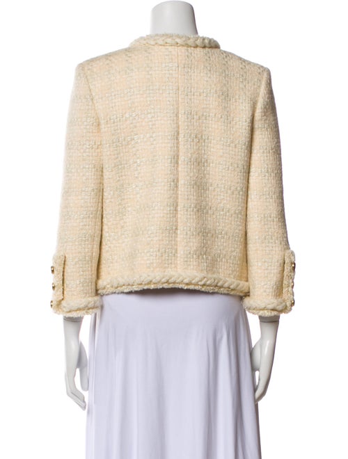 Saint Laurent Virgin Wool Tweed Pattern Evening Jacket