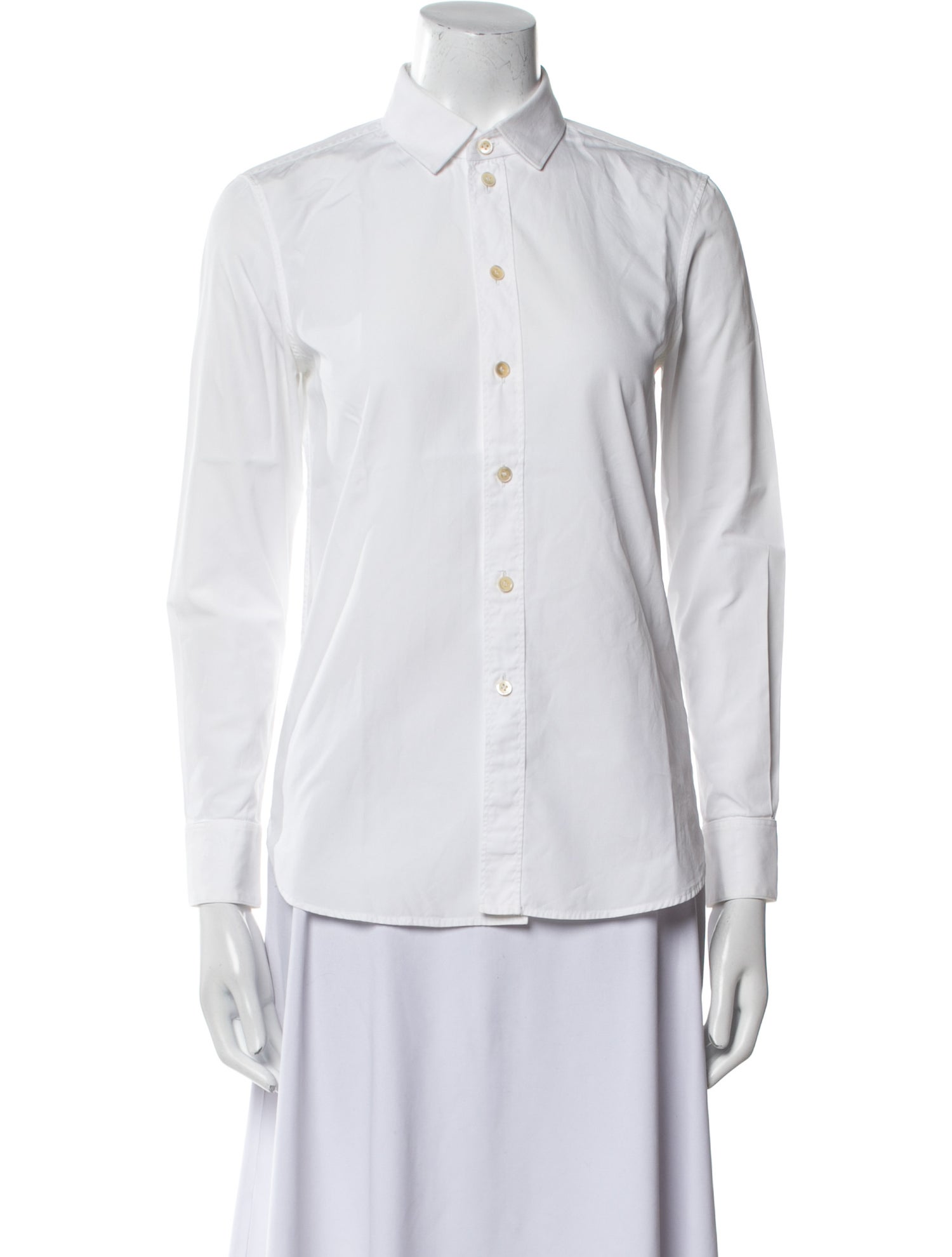 Saint Laurent 2018 Long Sleeve Button-Up Top