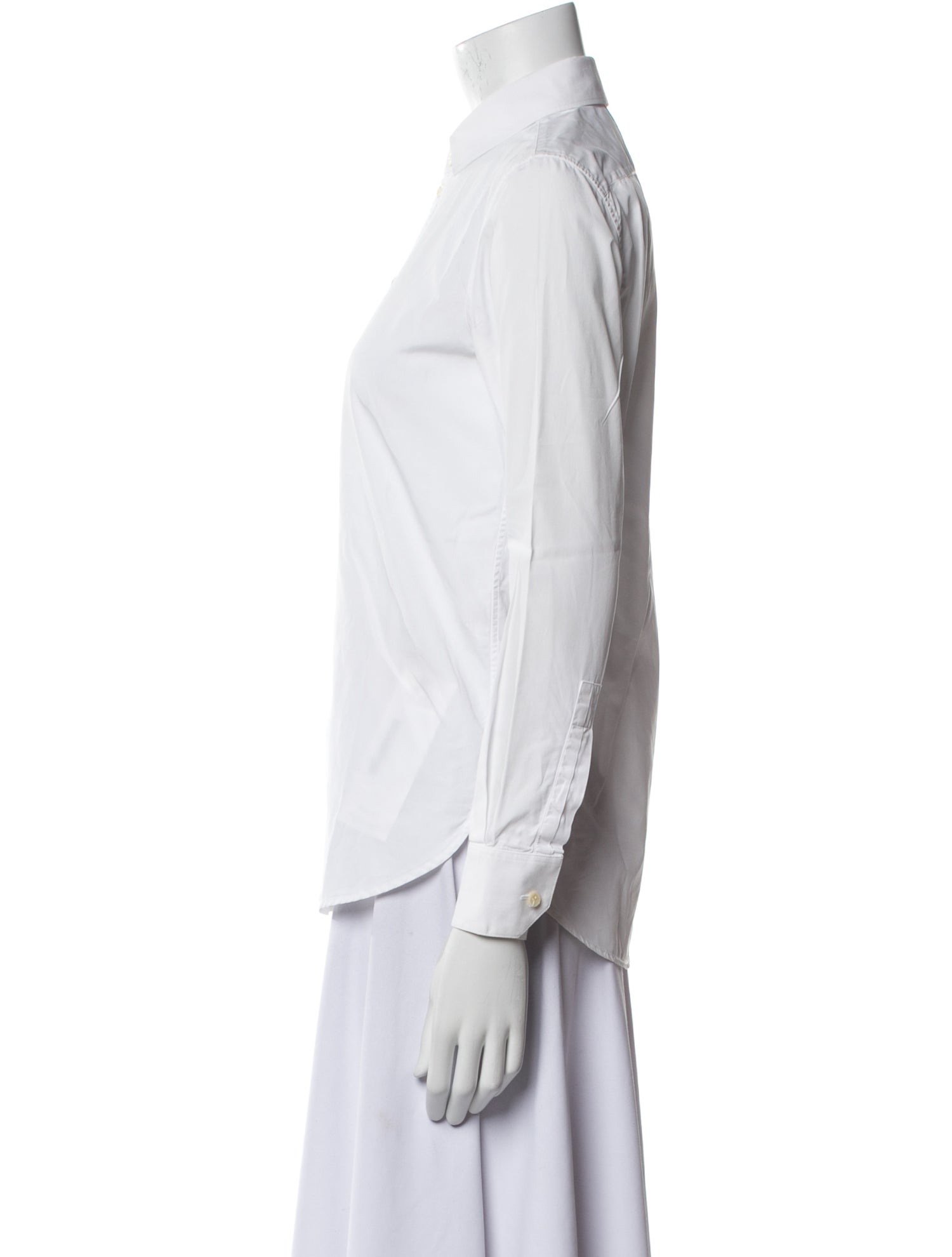 Saint Laurent 2018 Long Sleeve Button-Up Top