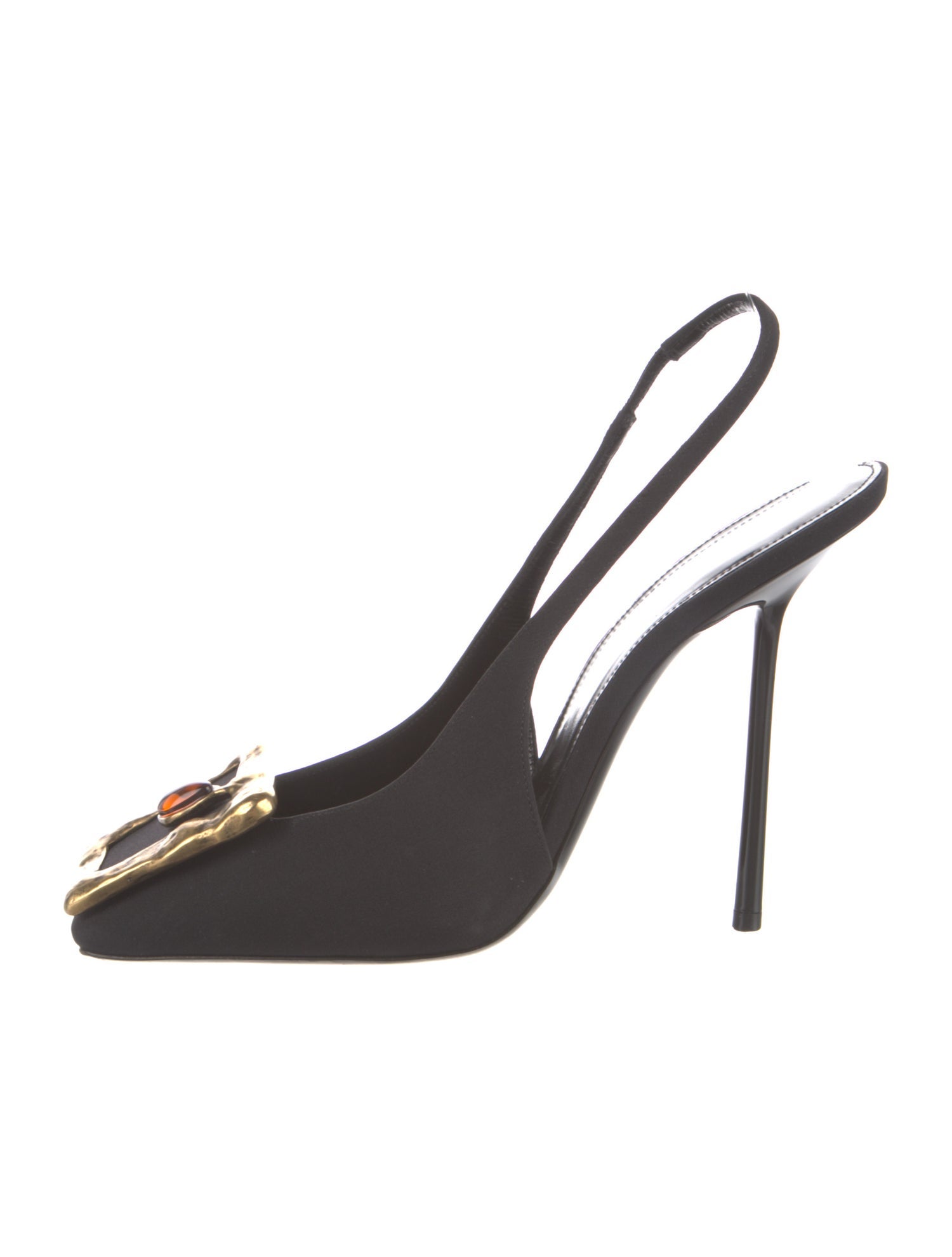 Saint Laurent Satin Slingback Pumps