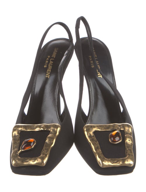 Saint Laurent Satin Slingback Pumps