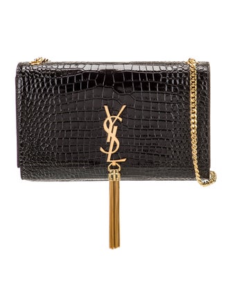 Saint Laurent Embossed Leather Clutch