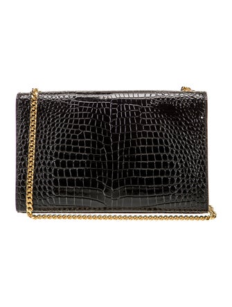 Saint Laurent Embossed Leather Clutch