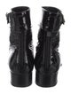 Saint Laurent Patent Leather Combat Boots