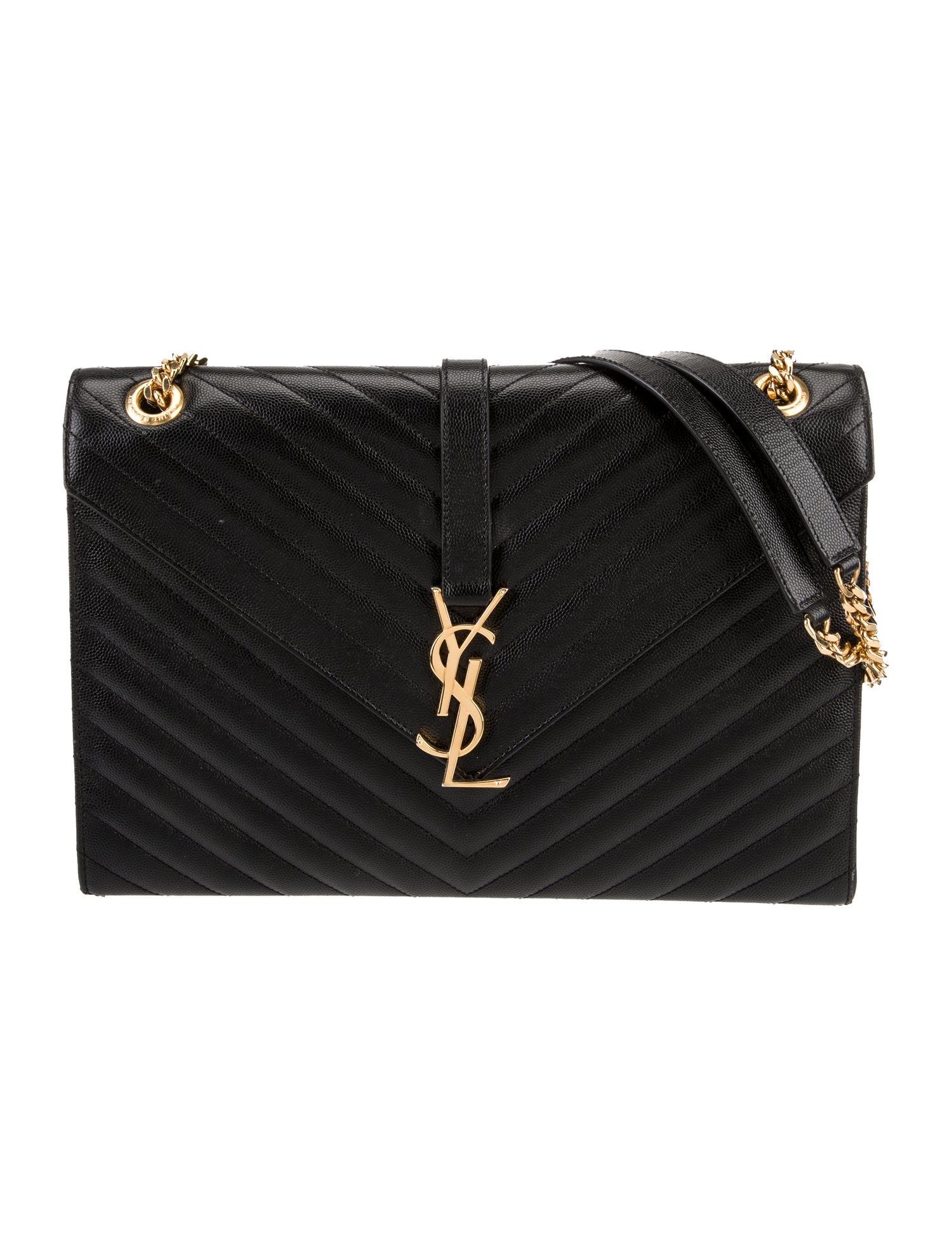 Saint Laurent Leather Envelope Large