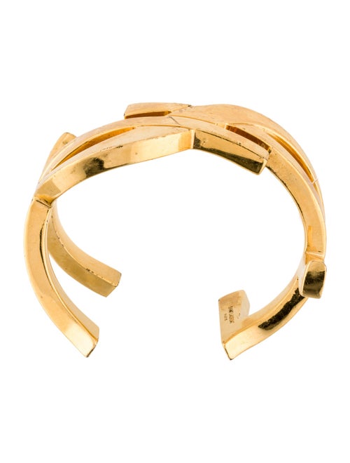 Saint Laurent Monogram Cuff Bracelet