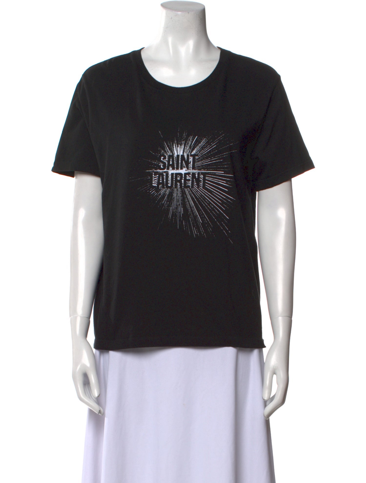 Saint Laurent Graphic Print Crew Neck T-Shirt