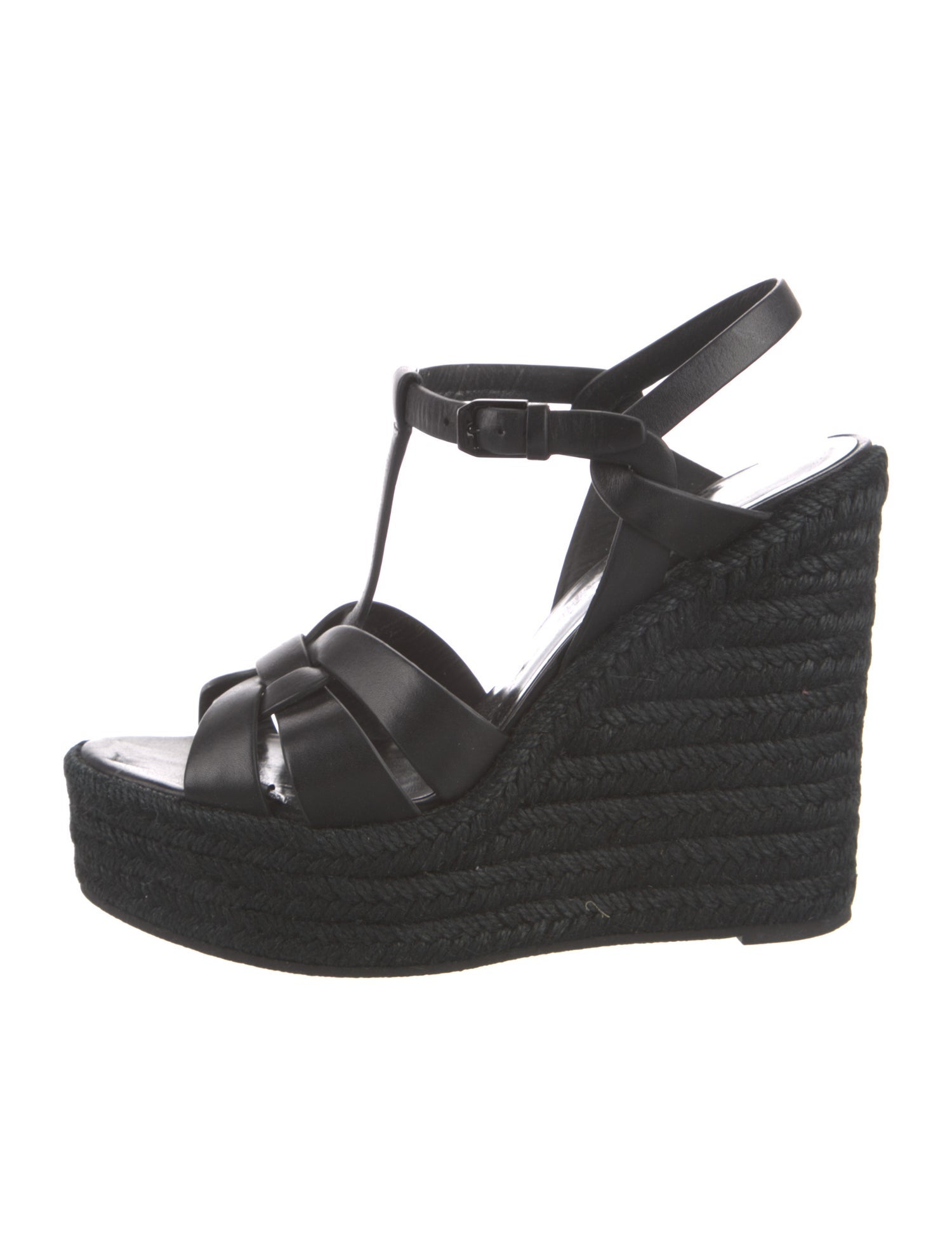 Saint Laurent Leather Espadrilles