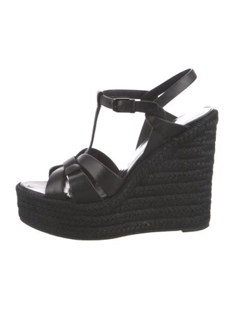 Saint Laurent Leather Espadrilles