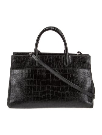 Saint Laurent Embossed Leather Rive Gauche Medium
