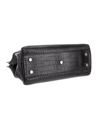 Saint Laurent Embossed Leather Rive Gauche Medium