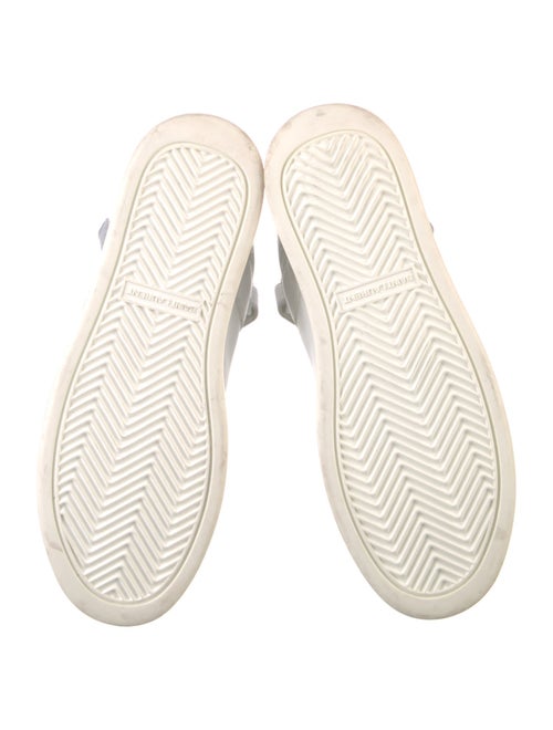 Saint Laurent Leather Studded Accents Sneakers