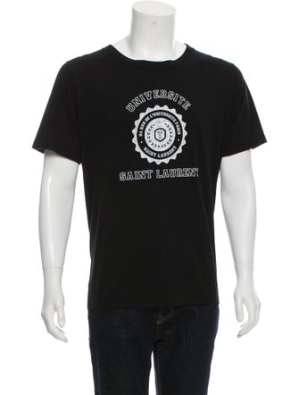 Saint Laurent Logo Université Print T-Shirt