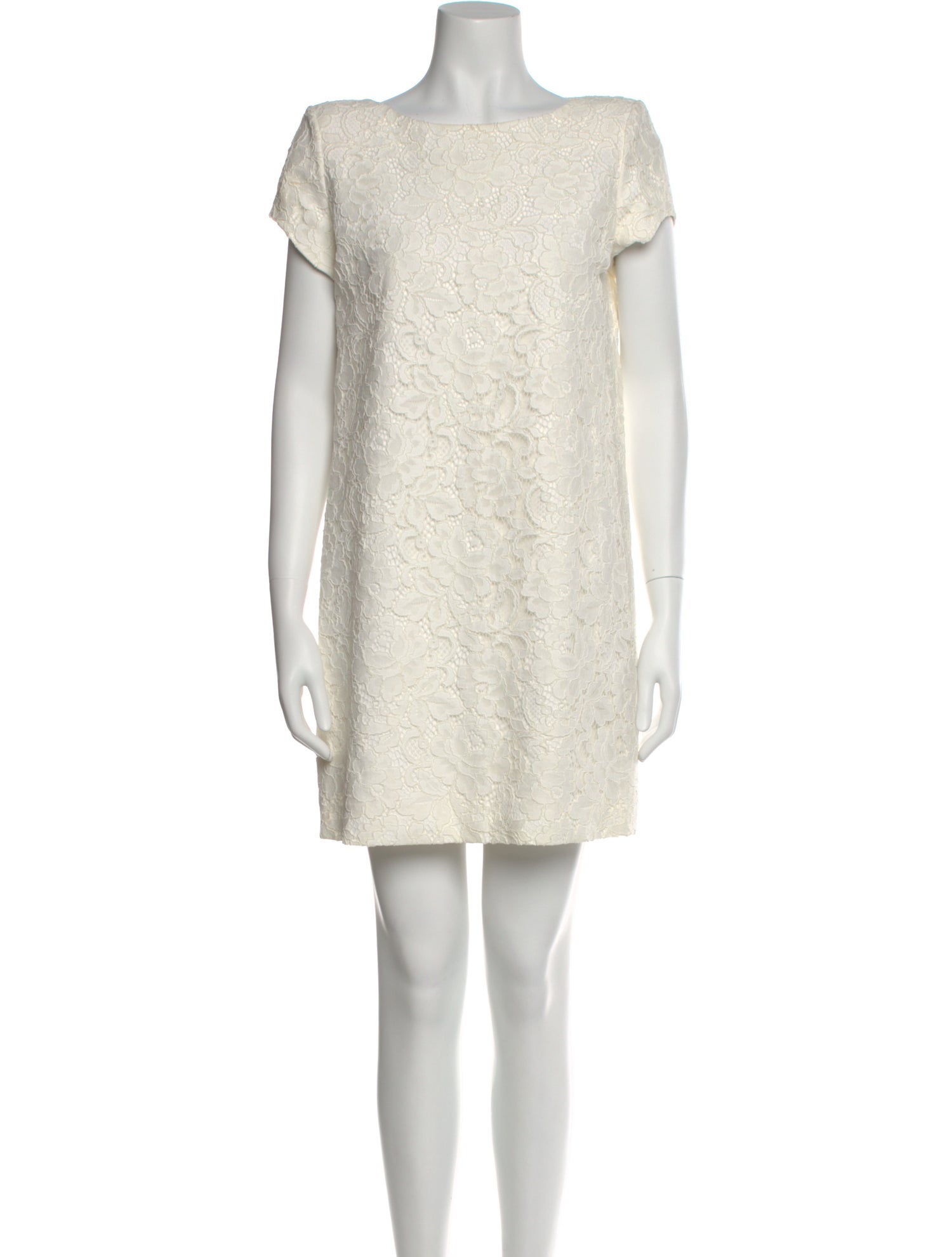 Saint Laurent Bateau Neckline Mini Dress