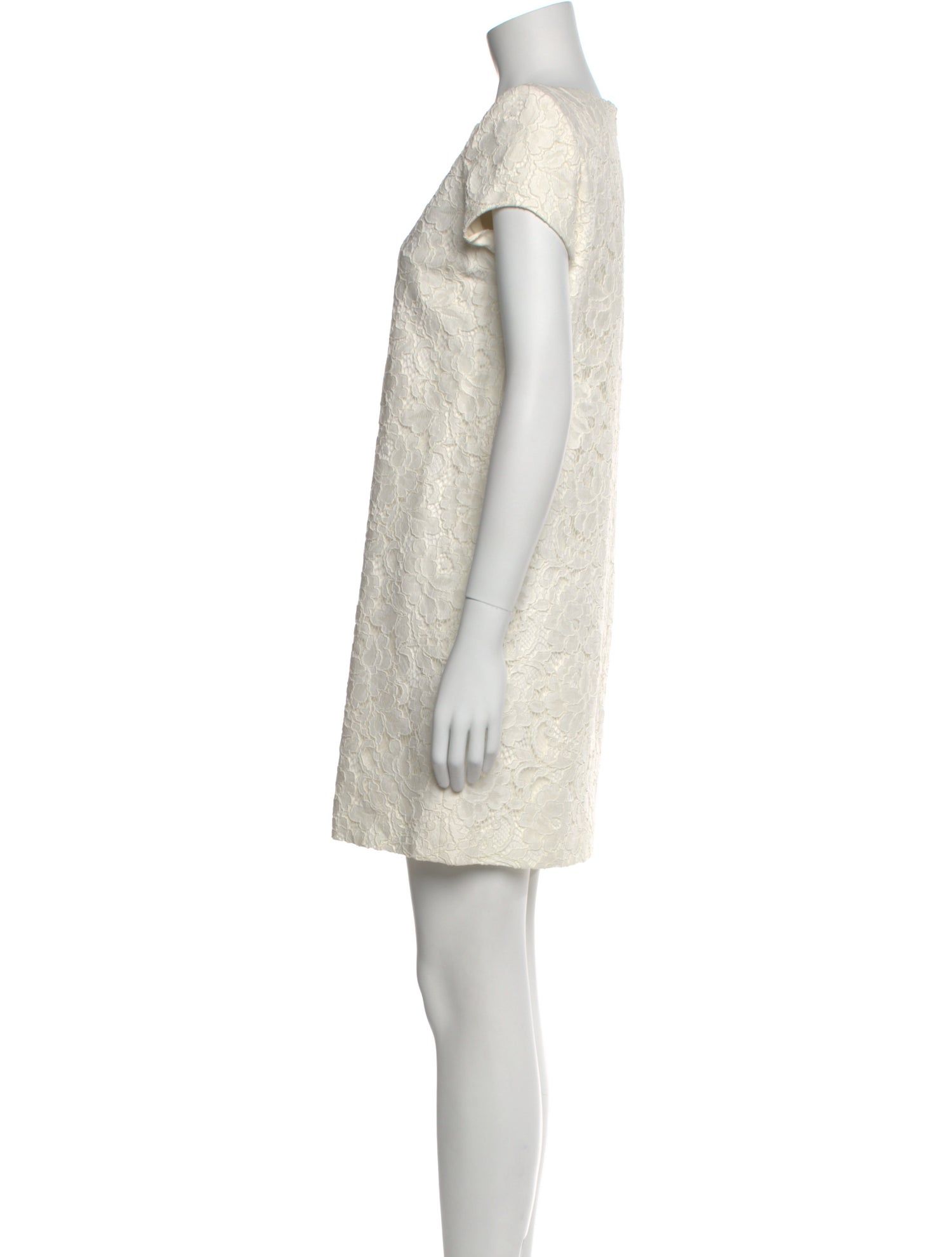 Saint Laurent Bateau Neckline Mini Dress