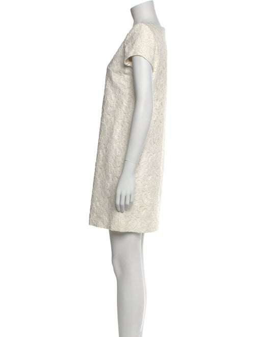 Saint Laurent Bateau Neckline Mini Dress