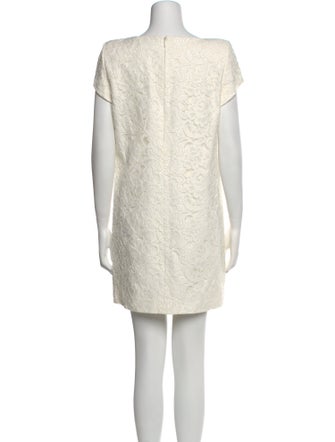 Saint Laurent Bateau Neckline Mini Dress