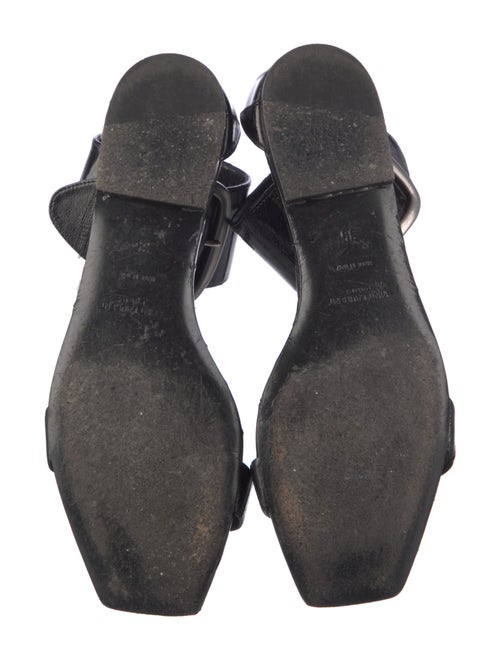 Saint Laurent Leather Studded Accents Sandals