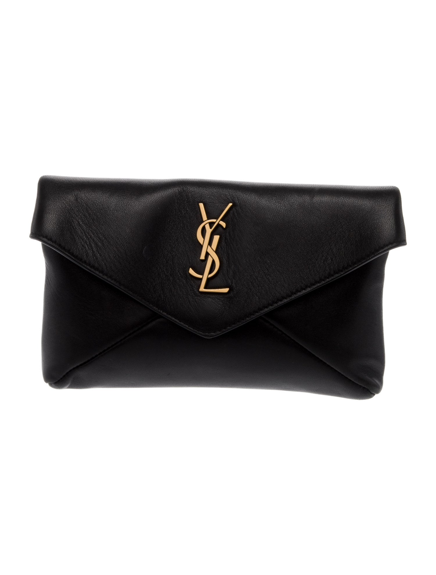 Saint Laurent Leather Clutch Small 2023