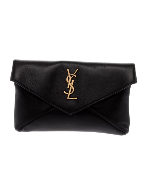 Saint Laurent Leather Clutch Small 2023