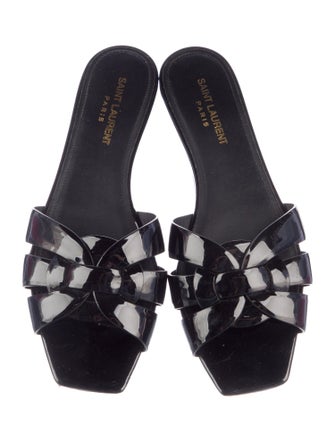 Saint Laurent Patent Leather Slides