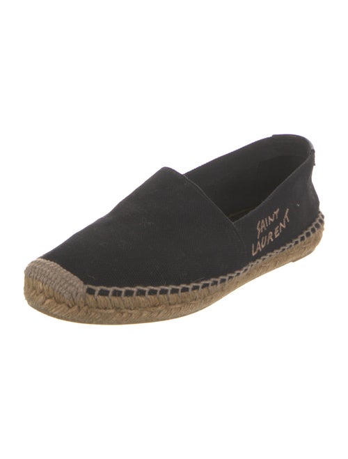 Saint Laurent Canvas Embroidered Accent Espadrilles