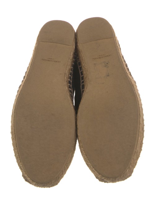 Saint Laurent Canvas Embroidered Accent Espadrilles