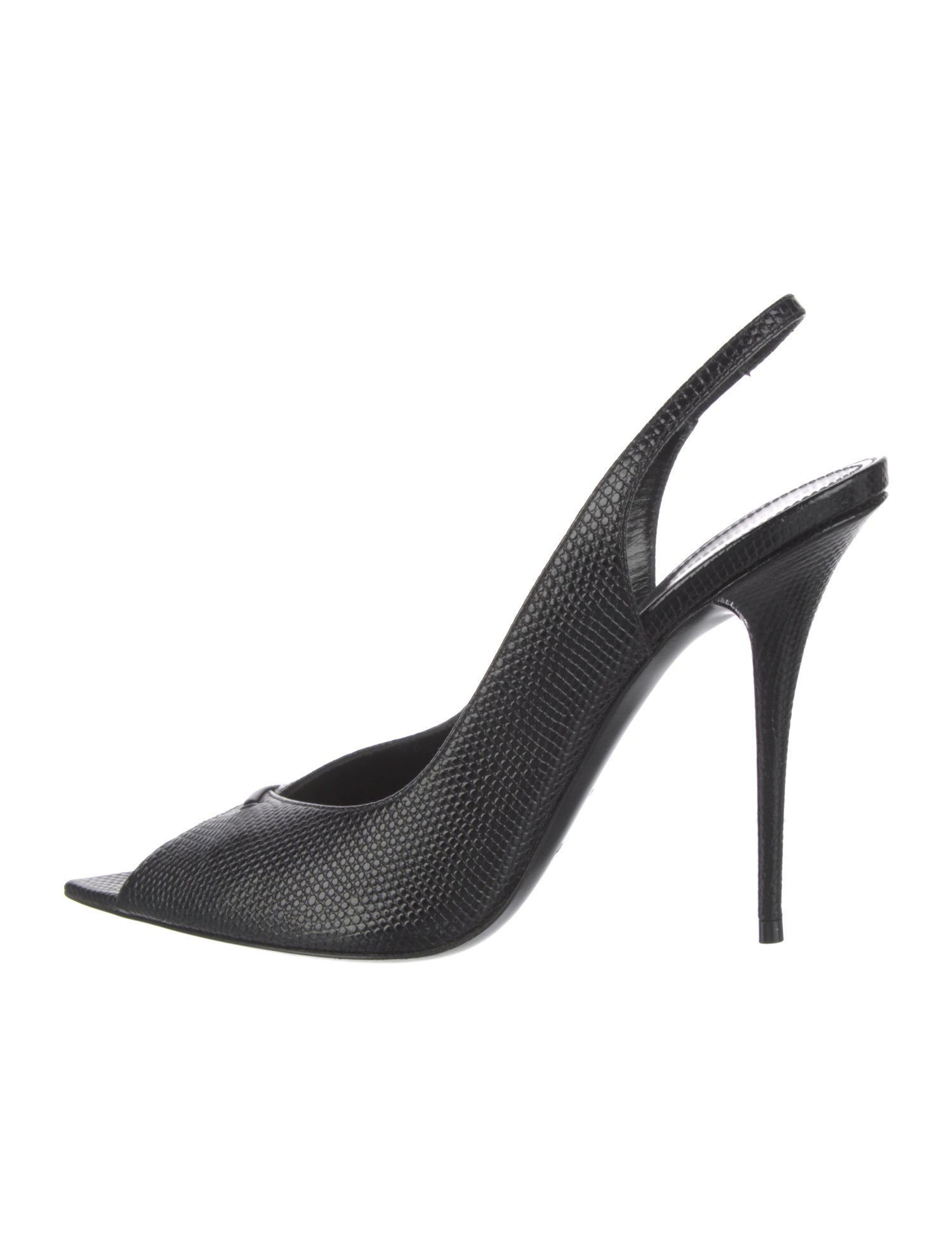 Saint Laurent Leather Slingback Pumps