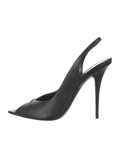 Saint Laurent Leather Slingback Pumps