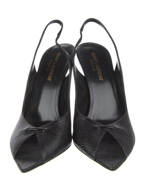 Saint Laurent Leather Slingback Pumps
