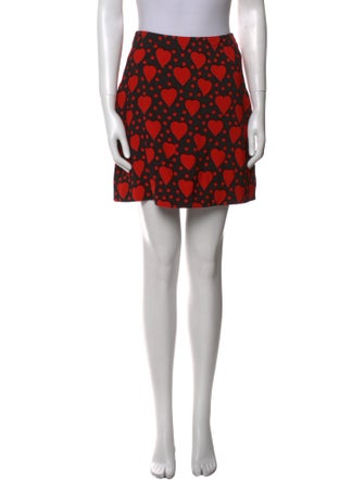 Saint Laurent Printed Mini Skirt