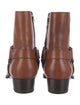Saint Laurent Wyatt Harness Leather Boots