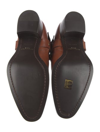 Saint Laurent Wyatt Harness Leather Boots