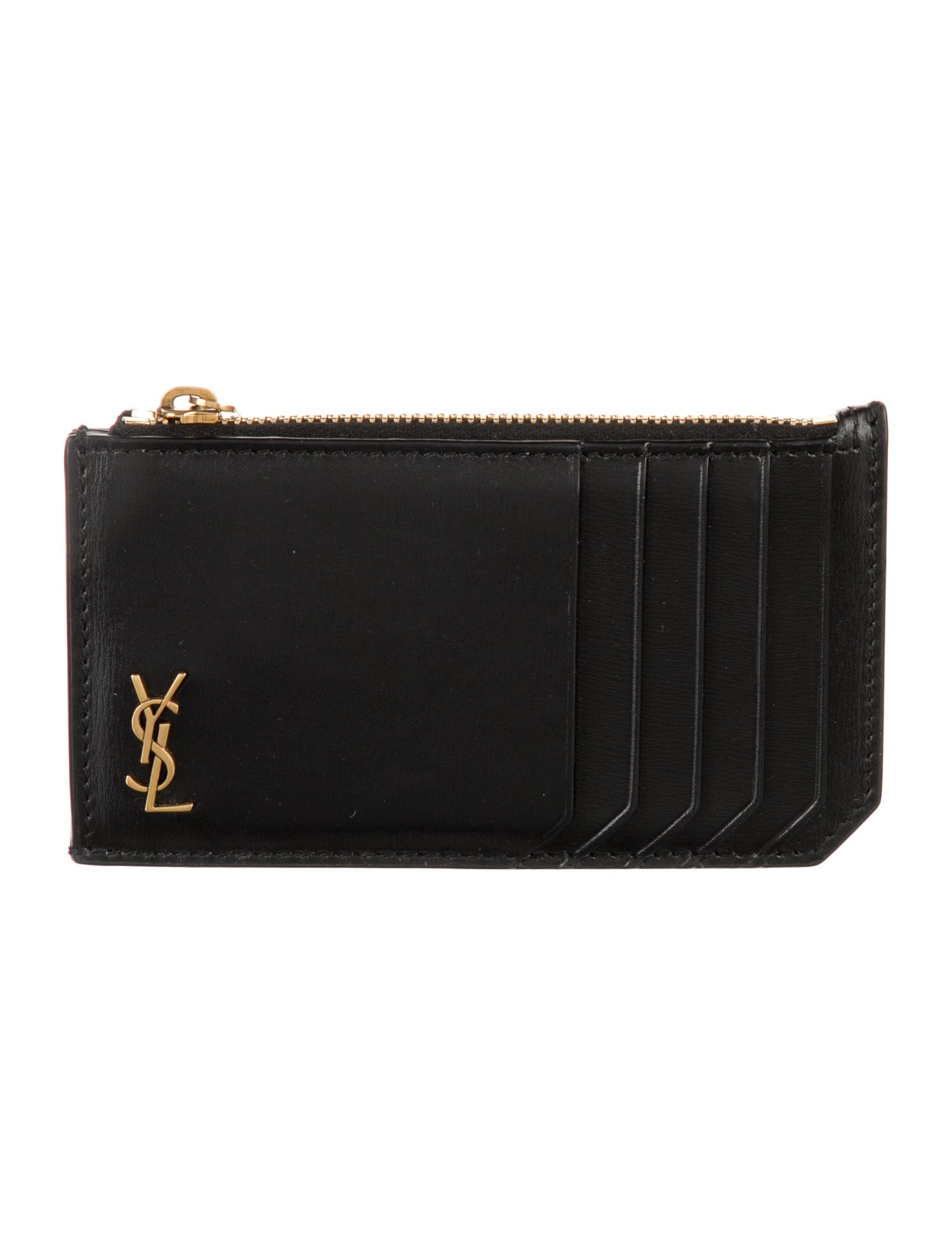 Saint Laurent Leather Card Holder