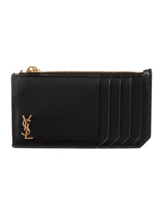 Saint Laurent Leather Card Holder
