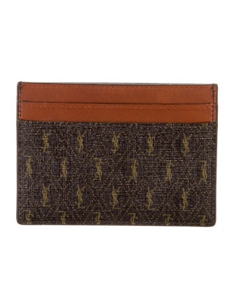 Saint Laurent Monogram Pattern Card Holder