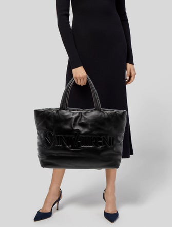 Saint Laurent Leather Puffer 2023