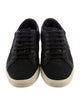 Saint Laurent Canvas Embroidered Accent Sneakers