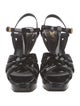 Saint Laurent Patent Leather T-Strap Sandals