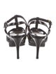 Saint Laurent Patent Leather T-Strap Sandals