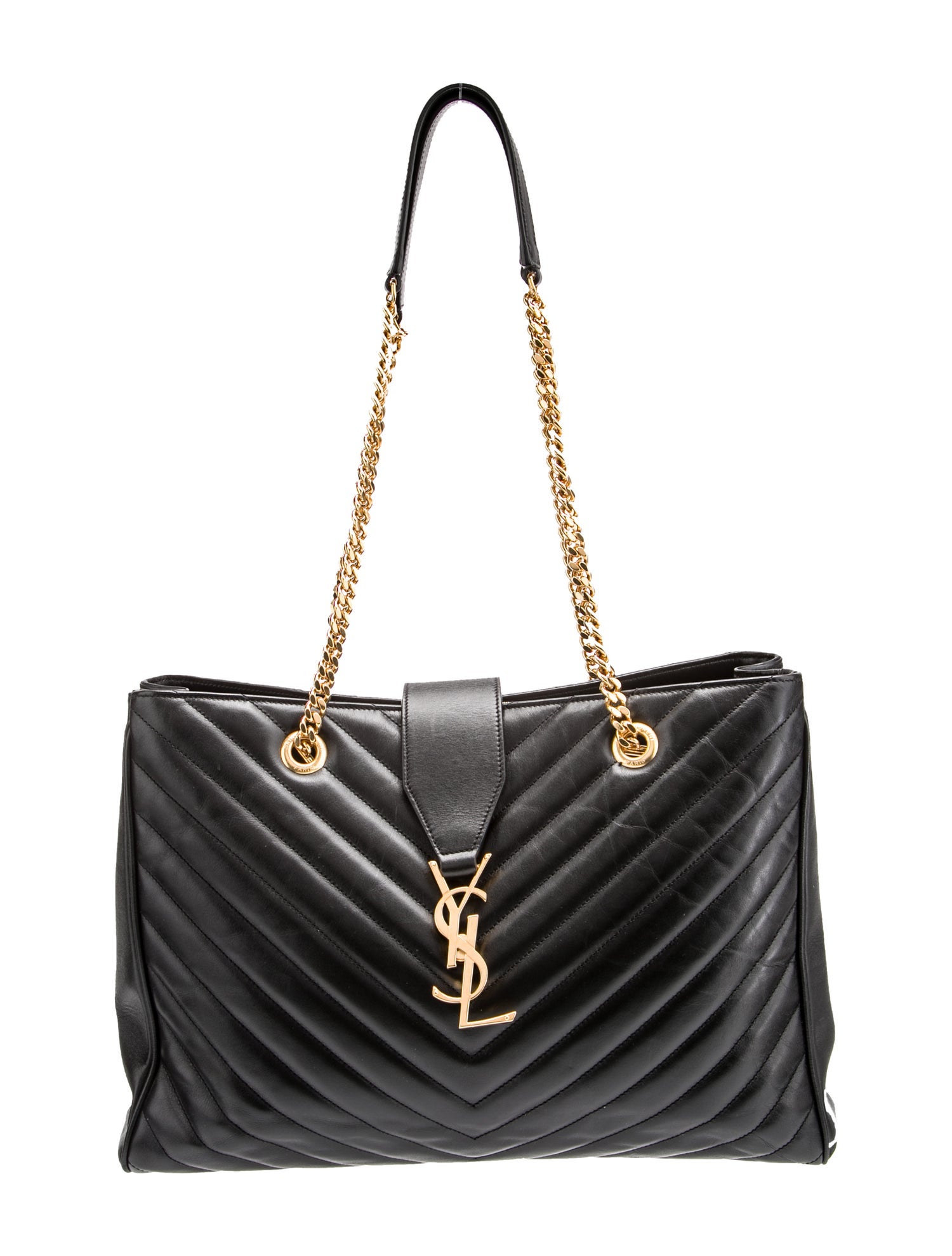 Saint Laurent Chevron Classic Tote