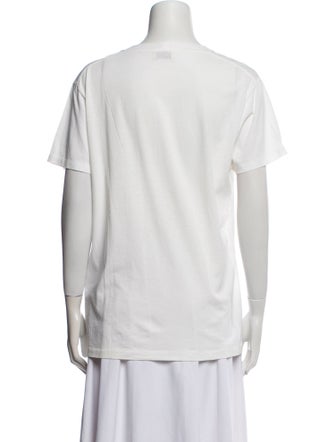 Saint Laurent Crew Neck Short Sleeve T-Shirt