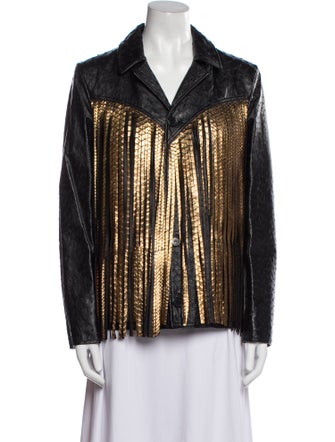 Saint Laurent 2016 Ostrich Moto Jacket