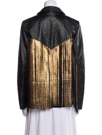 Saint Laurent 2016 Ostrich Moto Jacket