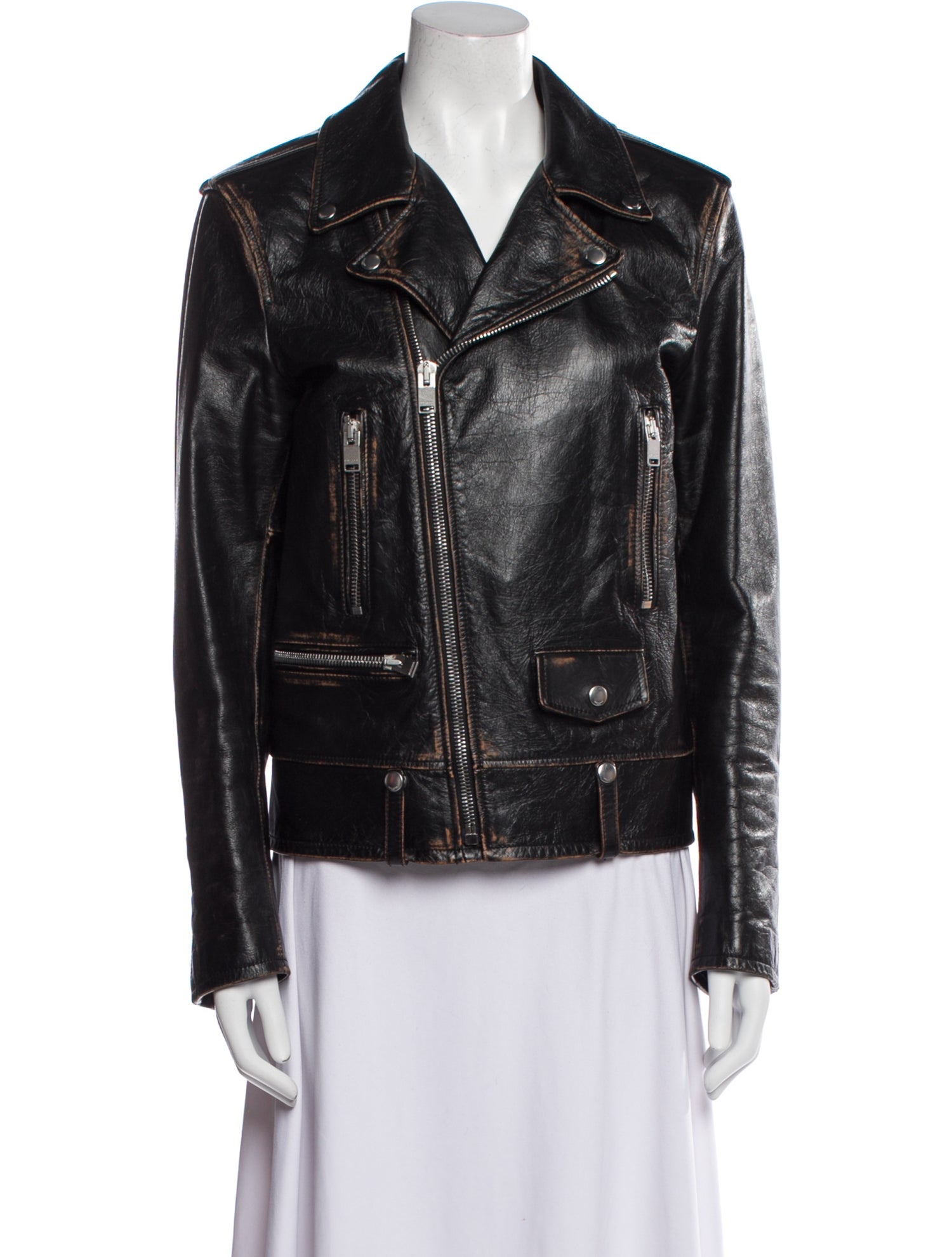 Saint Laurent Leather Biker Jacket