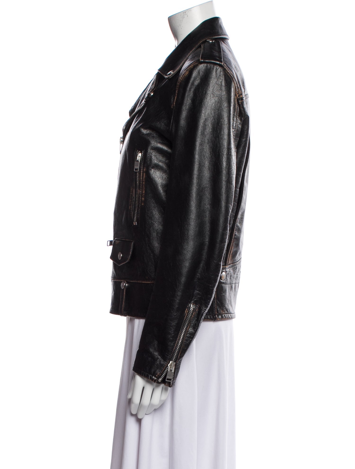 Saint Laurent Leather Biker Jacket