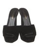 Saint Laurent Velvet Slides