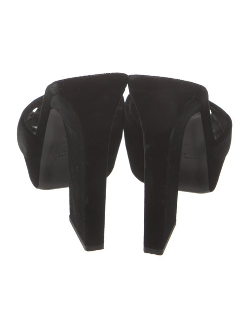 Saint Laurent Velvet Slides