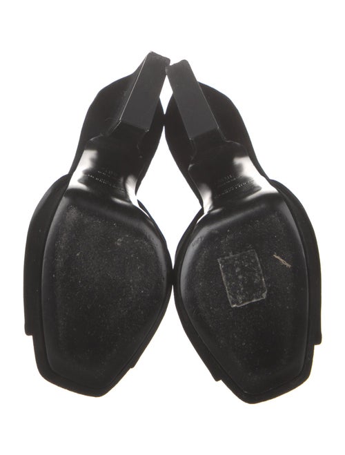 Saint Laurent Velvet Slides