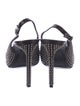 Saint Laurent Leather Studded Accents Slingback Pumps